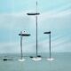 Baltensweiler minimalist floor lamp, mid-century floor lamp from the 1970s.