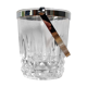 Seau à glace vintage cristal et chrome