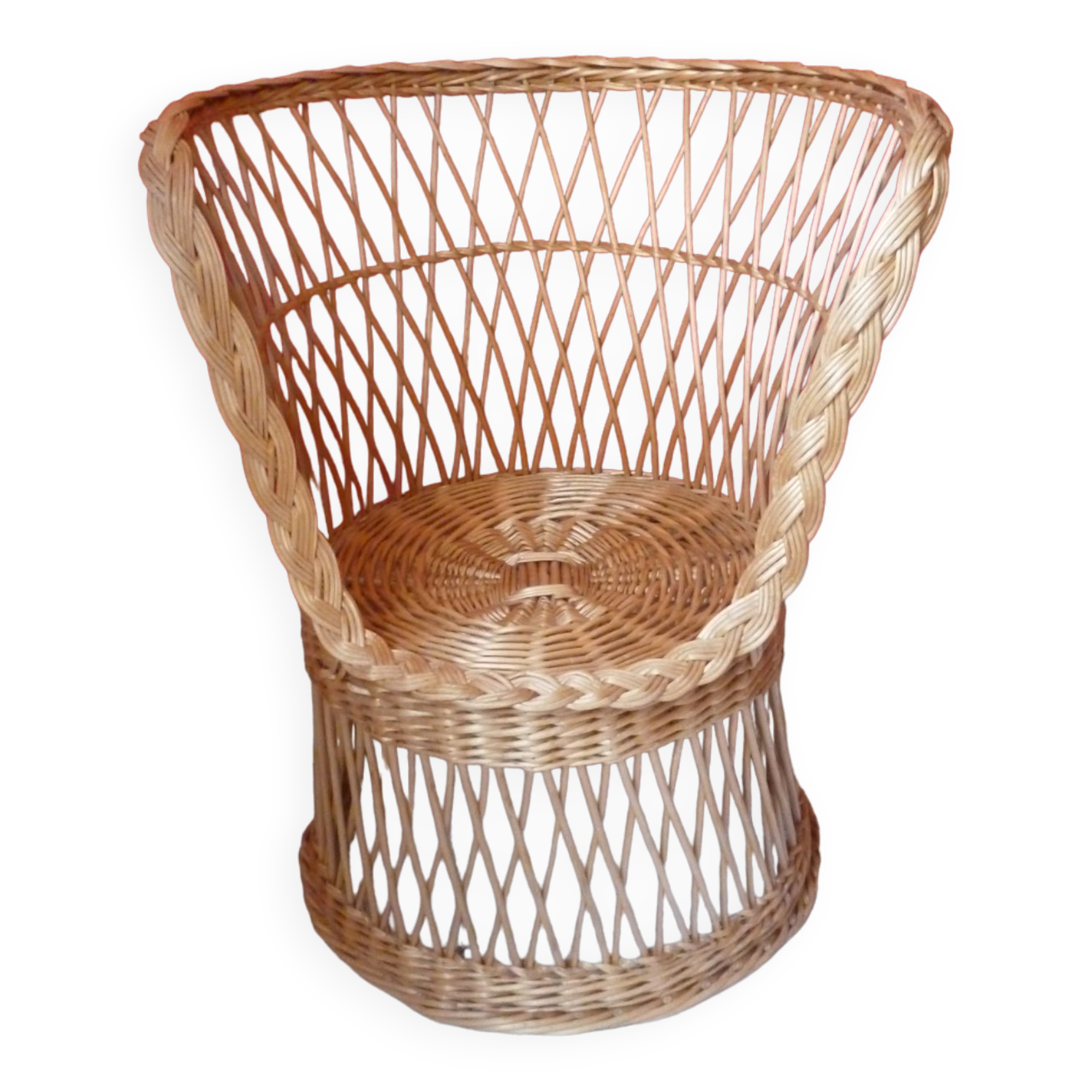 Wicker armchair from the 70s