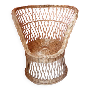 fauteuil en osier des