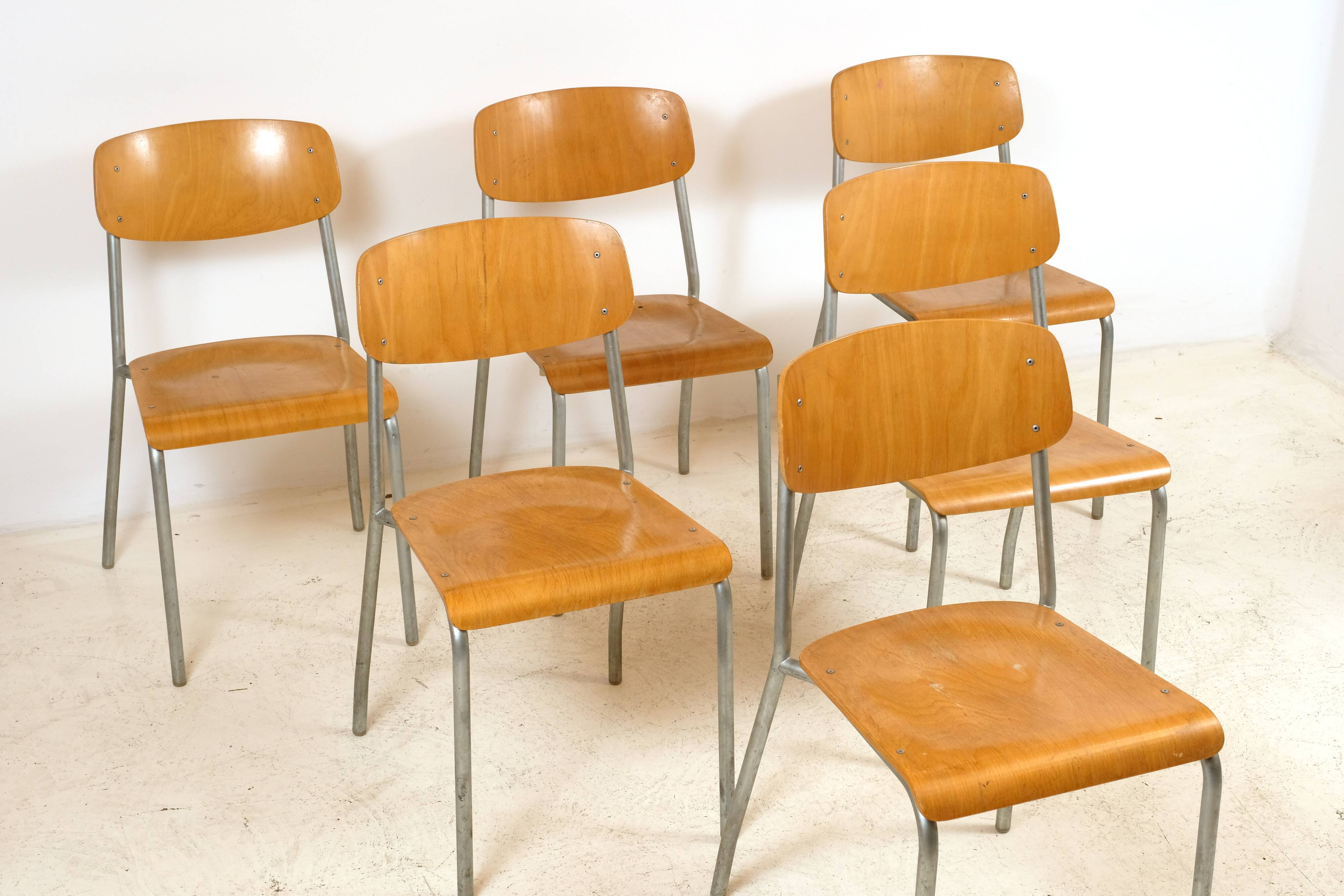 6 chaises par Gustav Hassenpflug 1960