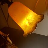 Art deco and bronze lamp