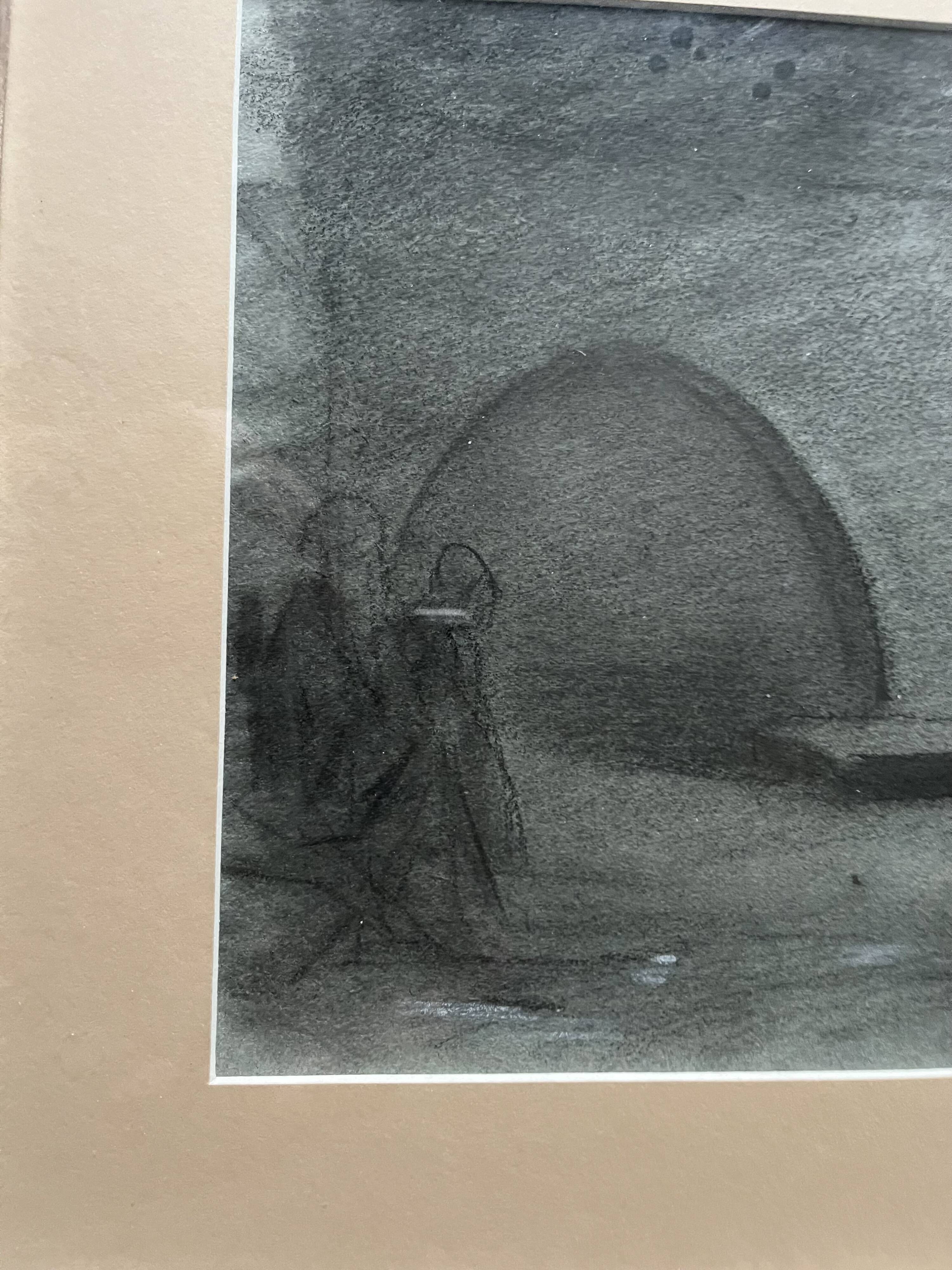 Drawing by the painter Assouan