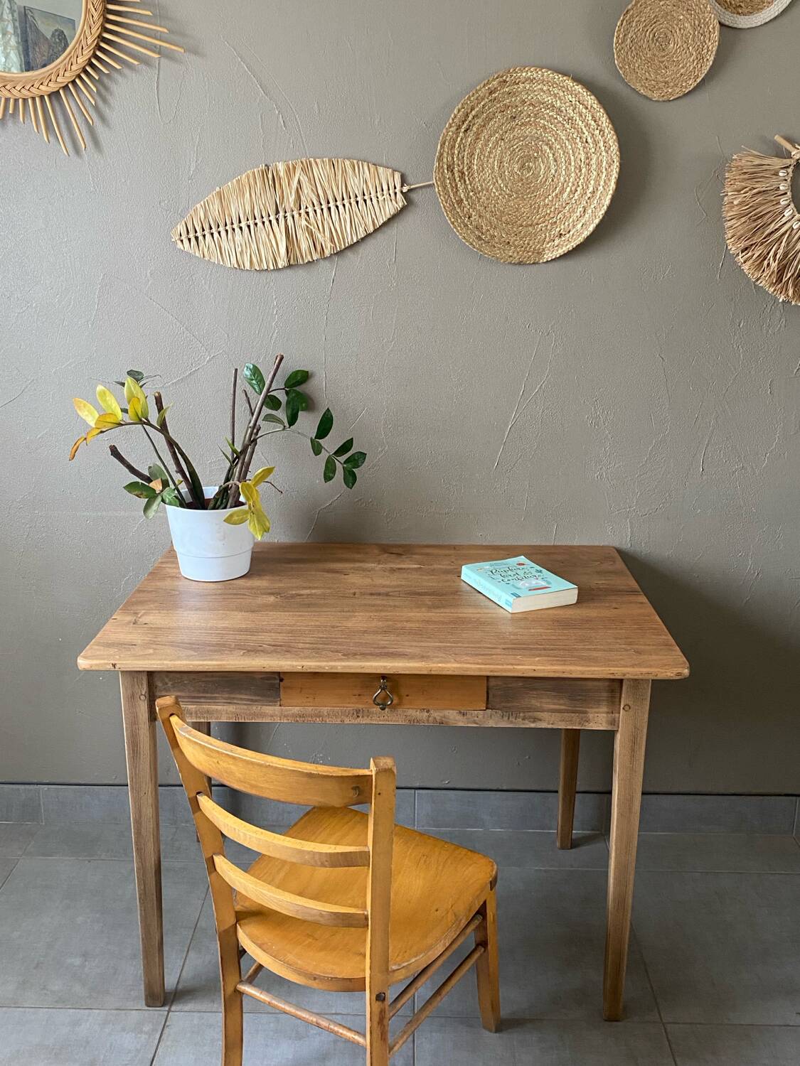 Vintage oak desk