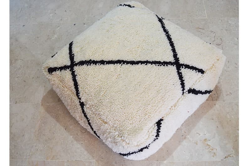 Pouf Marocain Beni Ourain 60 x 60 x 20
