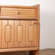 Large sideboard in Oak and Danikowski ceramics, Guillerme and Chambron.