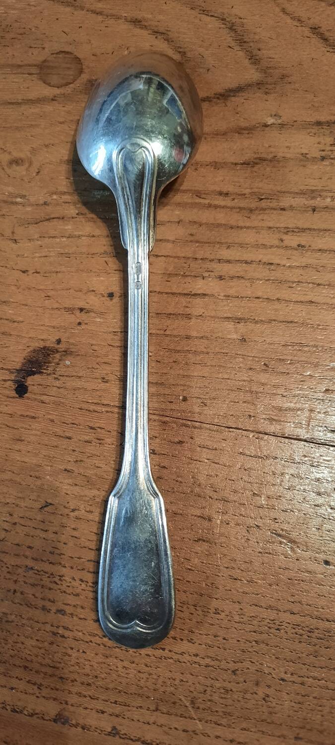 Silver-plated metal teaspoon