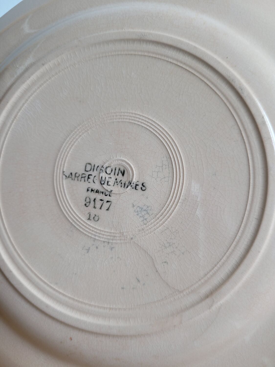 Dessert plate Digoin Sarreguemines