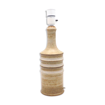 Vintage Ceramic Ecru Table Lamp Base from Søholm, 1960s