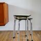 Pair of yellow formica stools, 1970