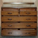 Alfred Cox Mid-Century Modern Chest of Drawers 1952 in oak