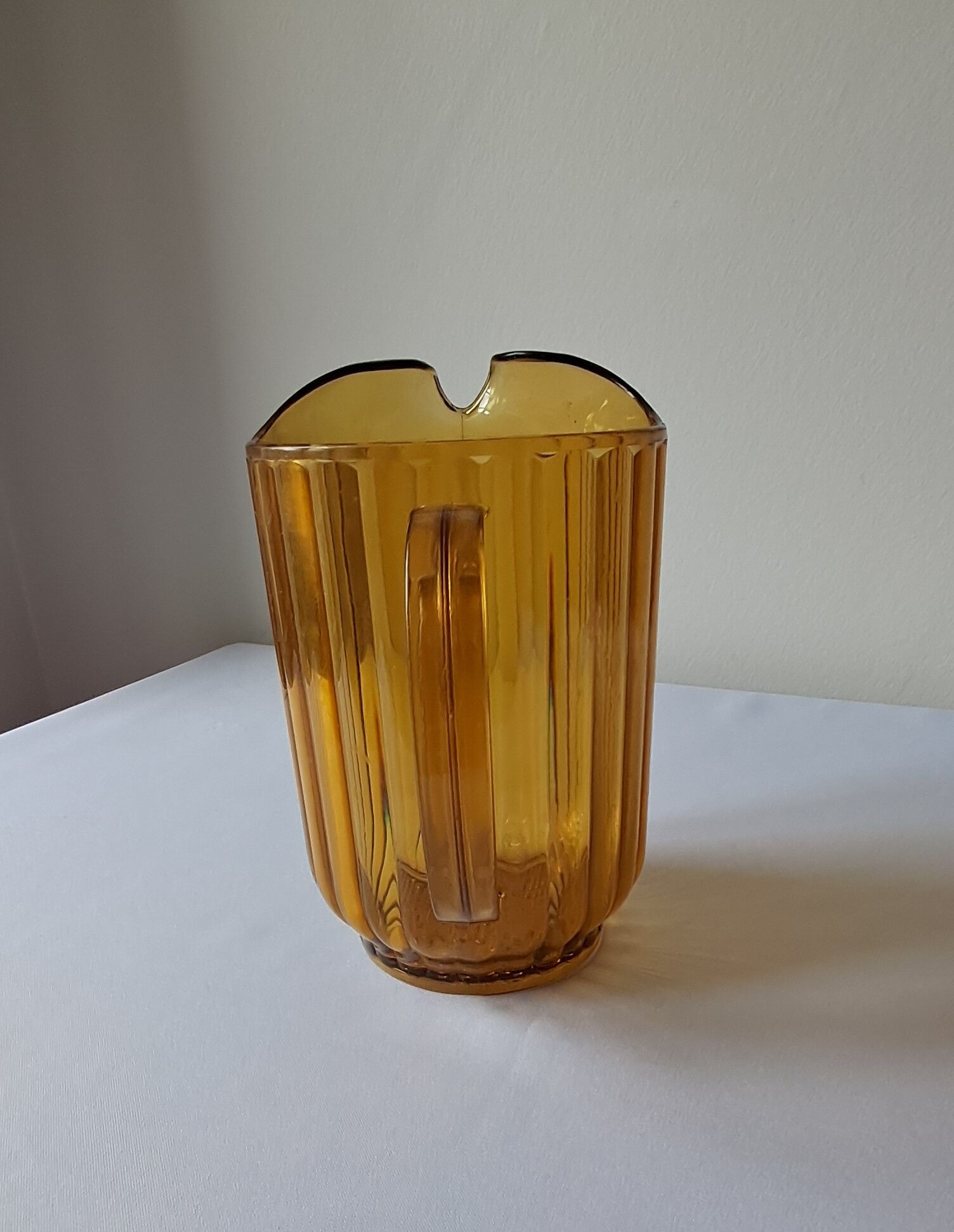 Amber polycarbonate jug. Vintage