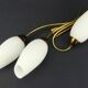 Vintage brass wall light with 3 glass tulips.