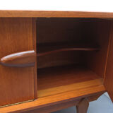 1960s british teak sideboard with bar cabinet