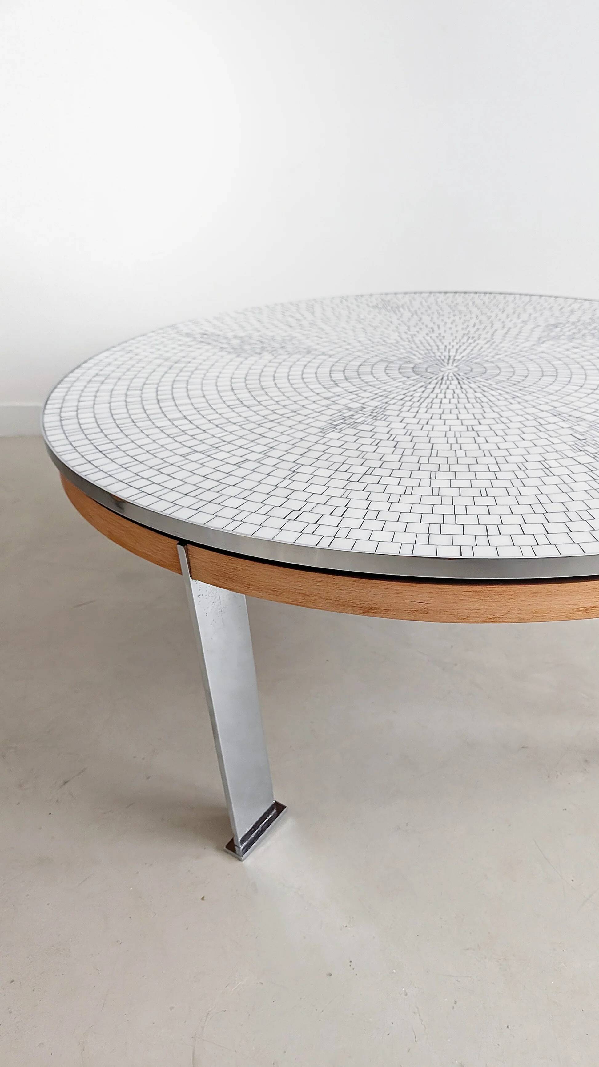 Mosaic coffee table by Berthold Müller Oerlinghausen 1960s