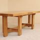 Table en orme massif, Maison Regain, France, 1980