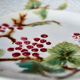 Set of 4 dessert plates in slip St Amand Hamage