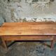 Old French rustic coffee table in cherry wood.