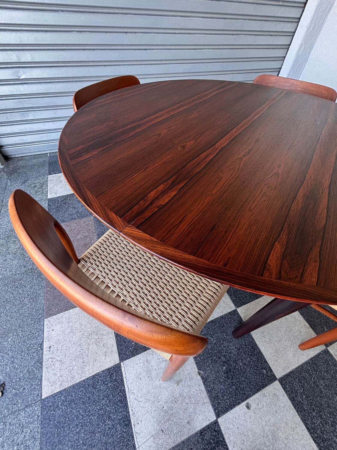 Table Arne Vodder en palissandre