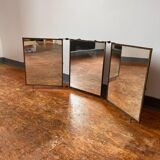 Vintage barber's triptych mirror