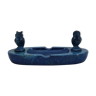 Cendrier en lapis lazuli taillé et poli chouette hibou pierre