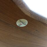 Danish design teakwood minerva corner table by Peter Hvidt & Orla Molgaard-Nielsen