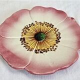 4 plates slip eglantine Massier Vallauris