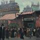 Painting “Street Scene” by C. Subileau – Early 20th century
