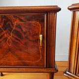 Pair of vintage Italian bedside tables from the 1950s