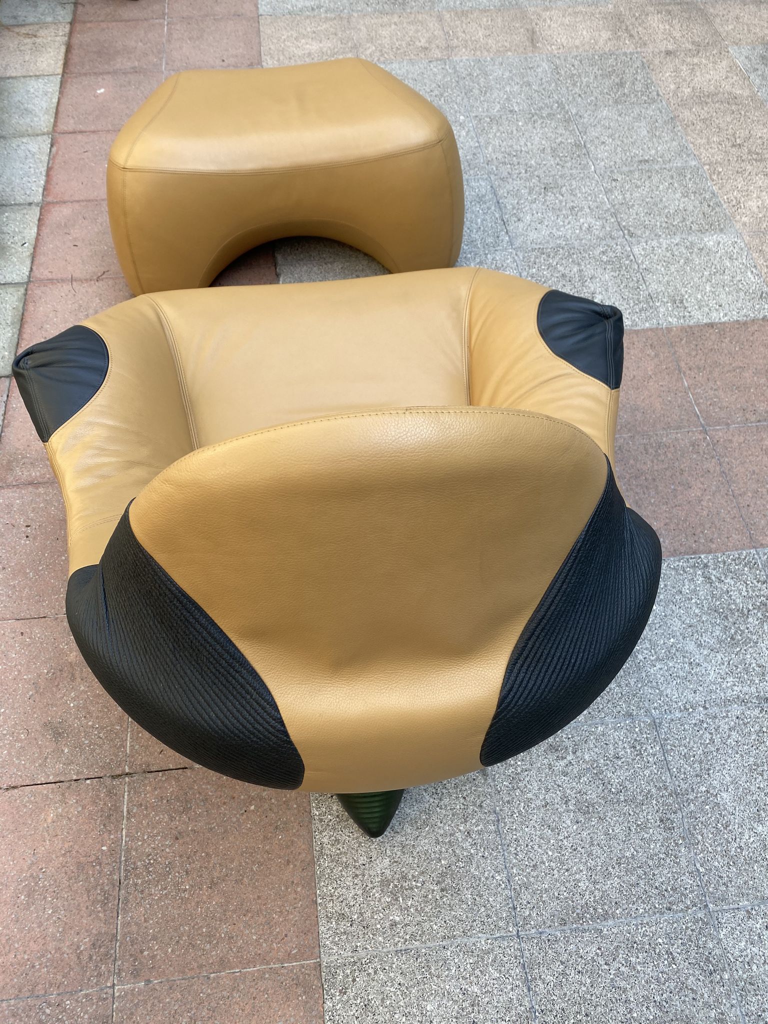 Armchair and Ottoman model "Poggiapiede Hal" - Marc Sadler - 1997