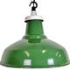 Industrial British Green Enamel Factory Pendant Lamp, 1960s