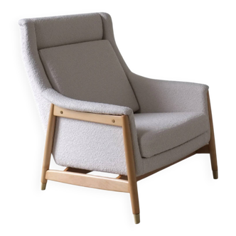 Chaise longue Folke Ohlsson pour Duxello | Suède | années 1950