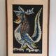 Impression représentant un coq. Travail français signé Jean Lurçat. Vers 1970