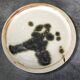 Small vintage plate from the La Colombe pottery, Vallauris artistic effect stoneware