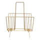 Vintage gold metal magazine rack