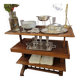 Serving table with mechanism