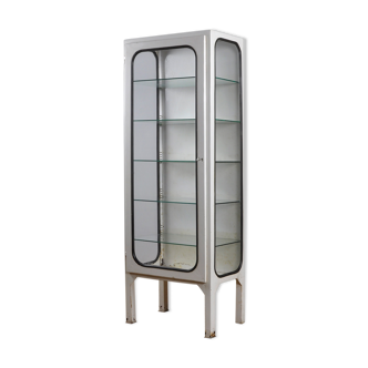 Vitrine avec cinq étagères en verre, 1975