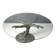 Table à manger vintage en forme d'arbre sculpté, années 1970