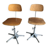 Set of Friso Kramer Work Chairs 70's