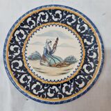 Henriot Quimper earthenware plate, early 20th century