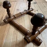 Bamboo imitation accordion coat rack