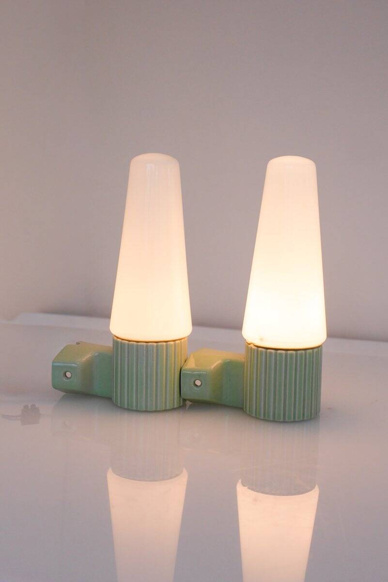 Wall sconces by Hans-Agne Jakobsson for Ifö, 1965, set of 2