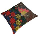 Vintage turkish kilim cushion cover , 55 x 55 cm