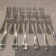 12 silver-plated cake forks by Christofle America
