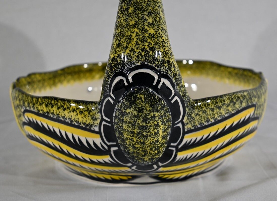 Earthenware basket, Manufacture Henriot Quimper – Mid-twentieth century