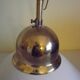 Vintage 1970s white enamelled sheet metal pendant