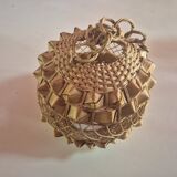 60s rattan wicker pendant light