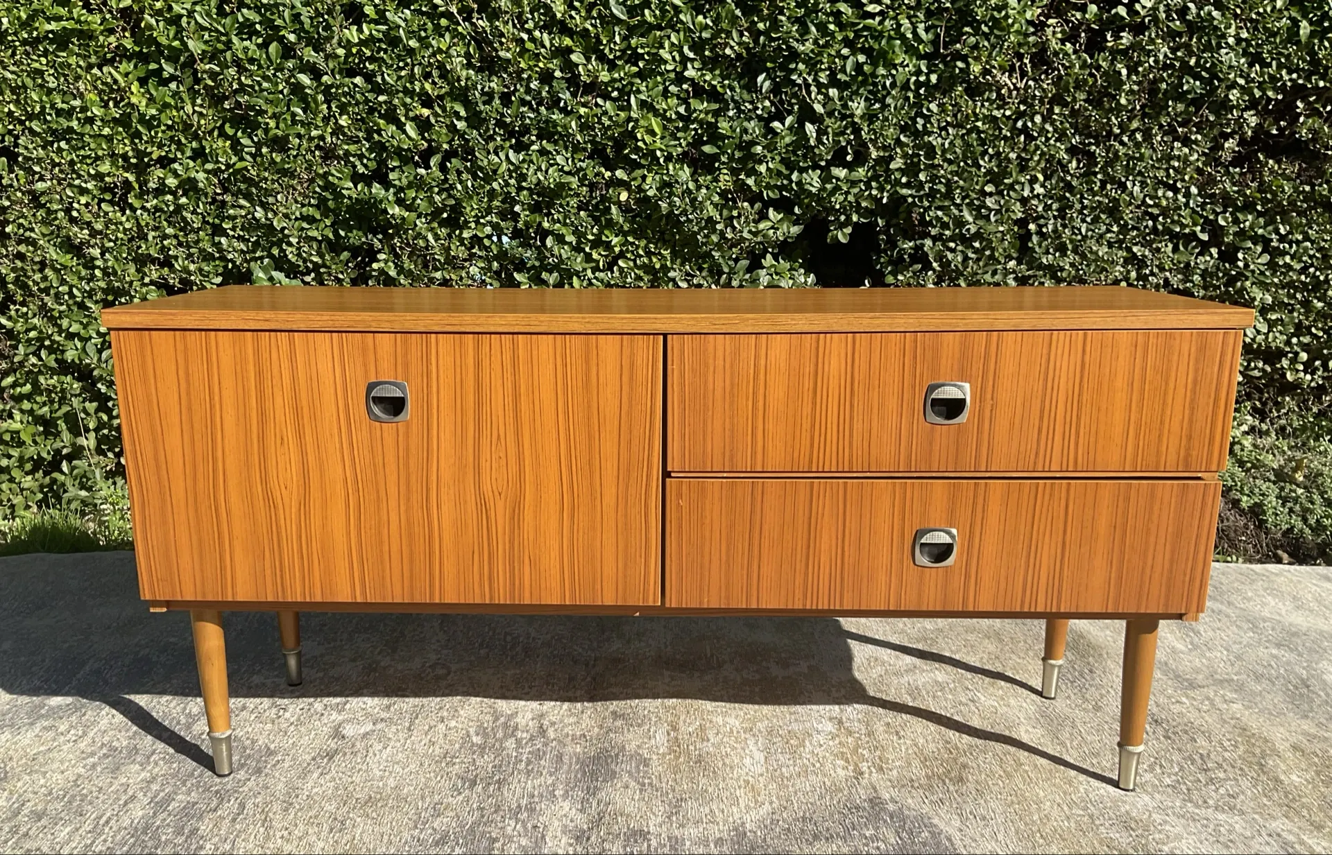 Vintage teak TV unit from the 1970s.