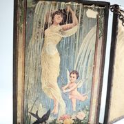 French Art Nouveau Triptych 1900-1910