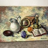 Nature morte signée
